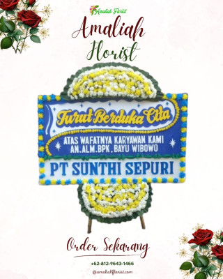 Papan Bunga Duka di Pandowoharjo