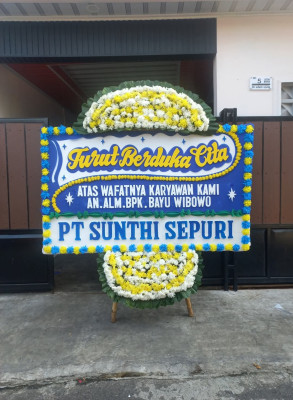 Papan Bunga Duka di Pandowoharjo